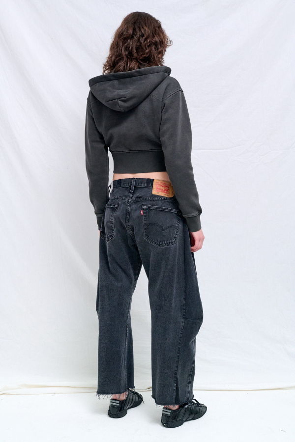 Assembly Cropped Fleece Hoodie