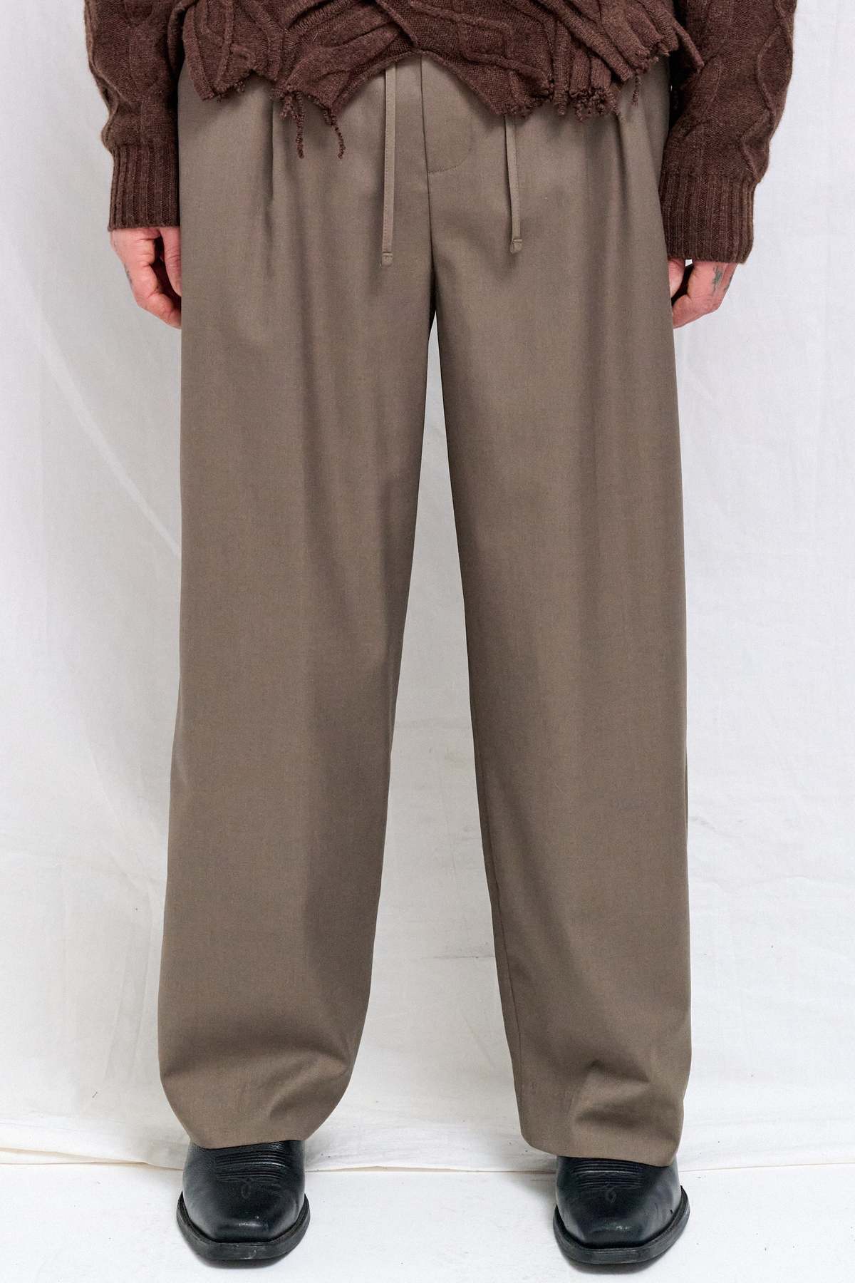 Dunst Khaki Lounge Wool Slacks - Khaki - Image 1 of 6