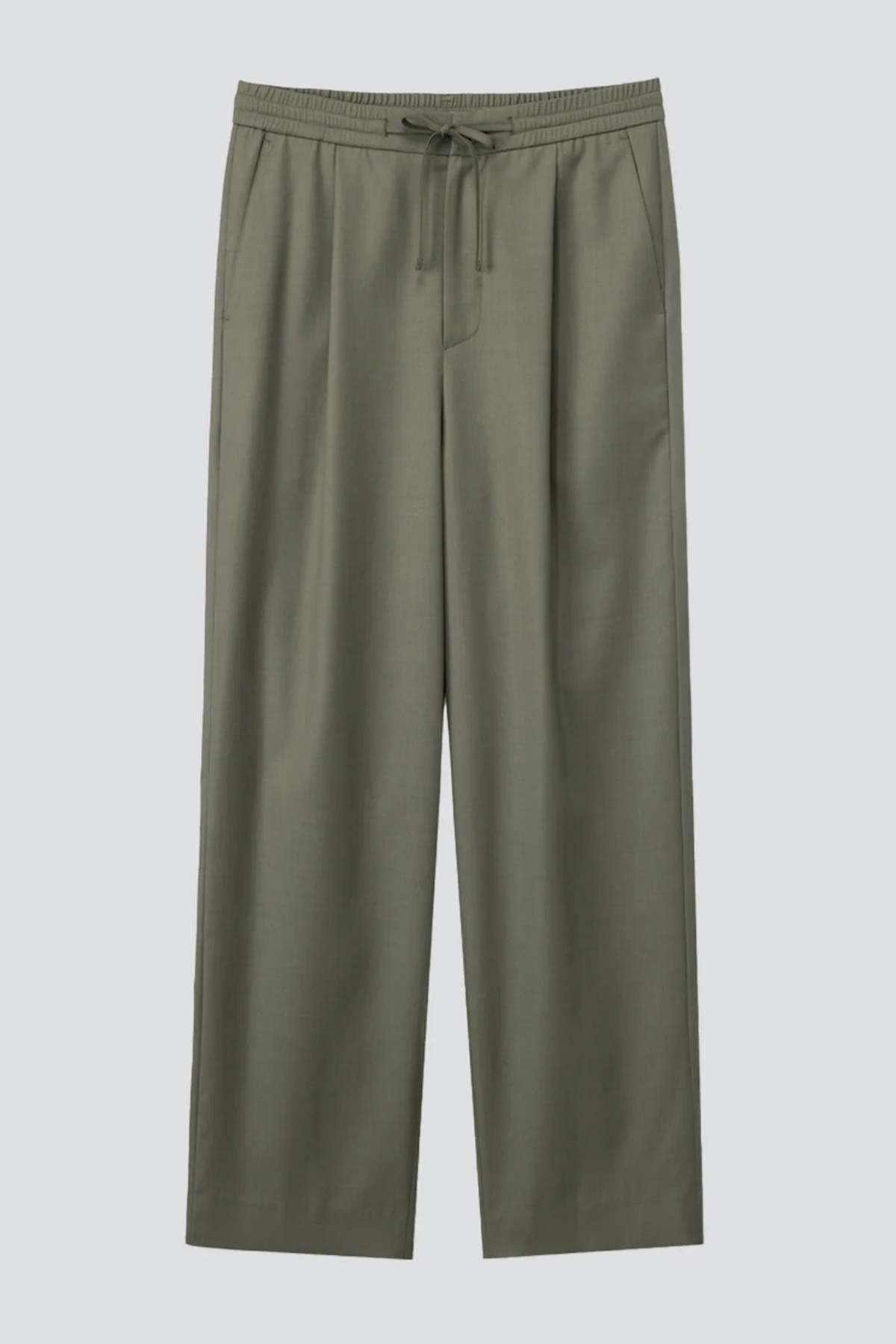 Dunst Khaki Lounge Wool Slacks - Khaki - Image 2 of 6