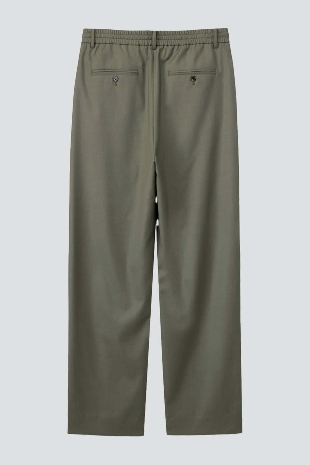 Dunst Khaki Lounge Wool Slacks - Khaki - Image 6 of 6