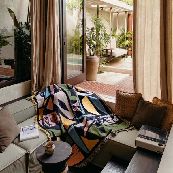 Slowdown Studio Maribou Throw Blanket