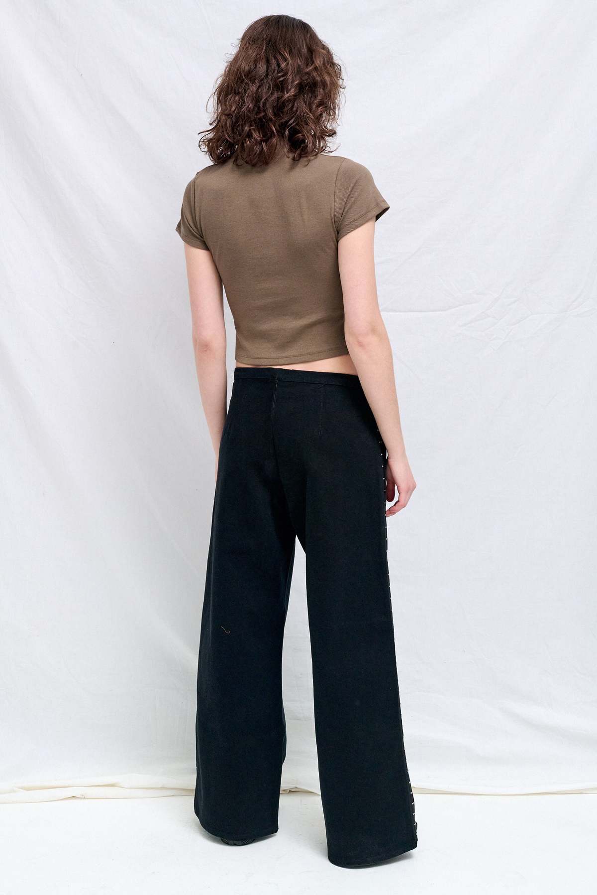 Assembly Black Denim Side Hook Clean Pant Pants - Image 5 of 6