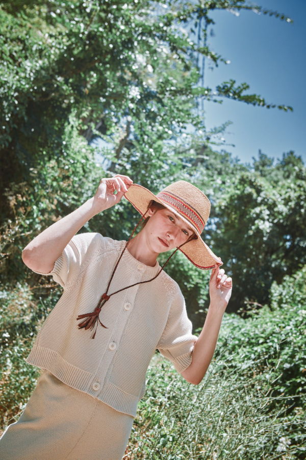 L'ENVERS Clarisse Short-Sleeve Cardigan in Organic Cotton