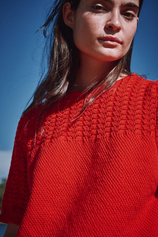 L'ENVERS Liz Lace Top in Organic Cotton