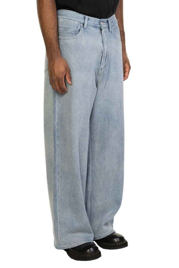 Etat Indigo Ten Year Wash Wide Denim Jeans - Indigo