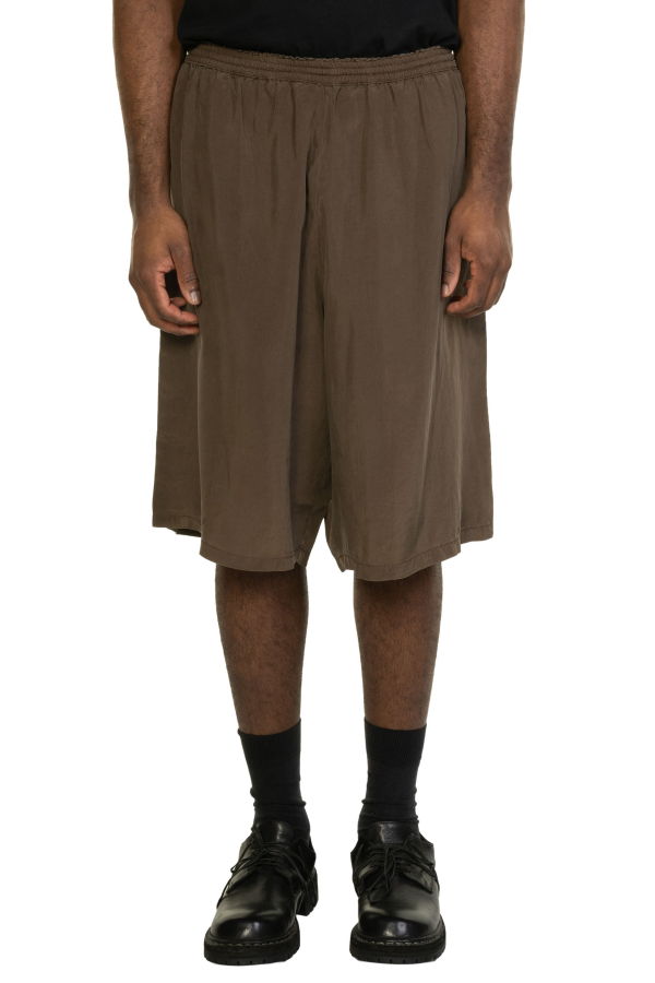 Gabriela Coll Garments NO.259 Cupro Shorts - Brown