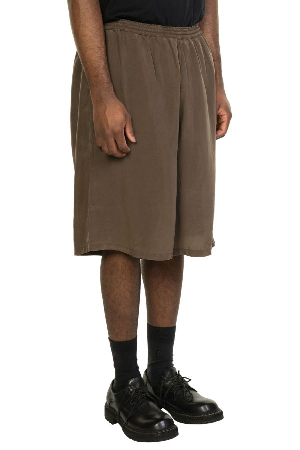 Gabriela Coll Garments NO.259 Cupro Shorts - Brown