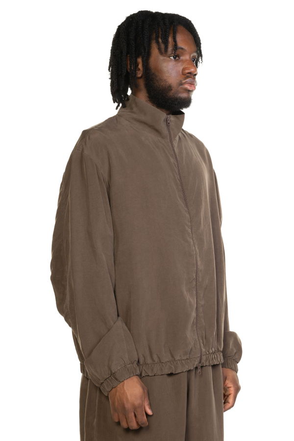 Gabriela Coll Garments No.261 Cupro Double Zipper Jacket - Brown