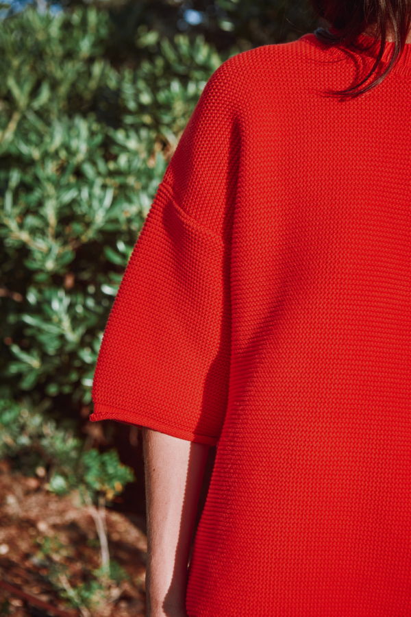 L'ENVERS GERALDINE Oversize Tee in Organic Cotton Top