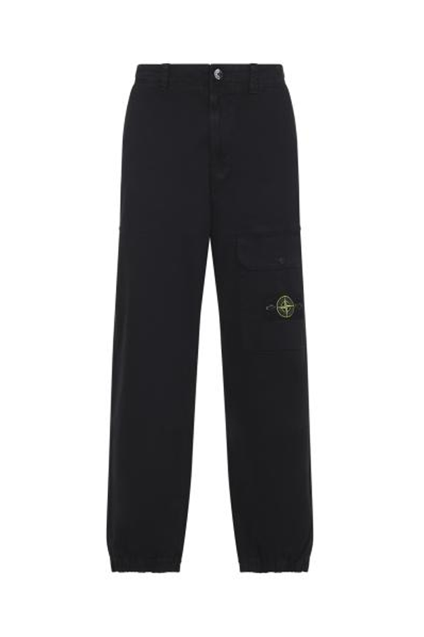 Stone Island Straight Pants - Black