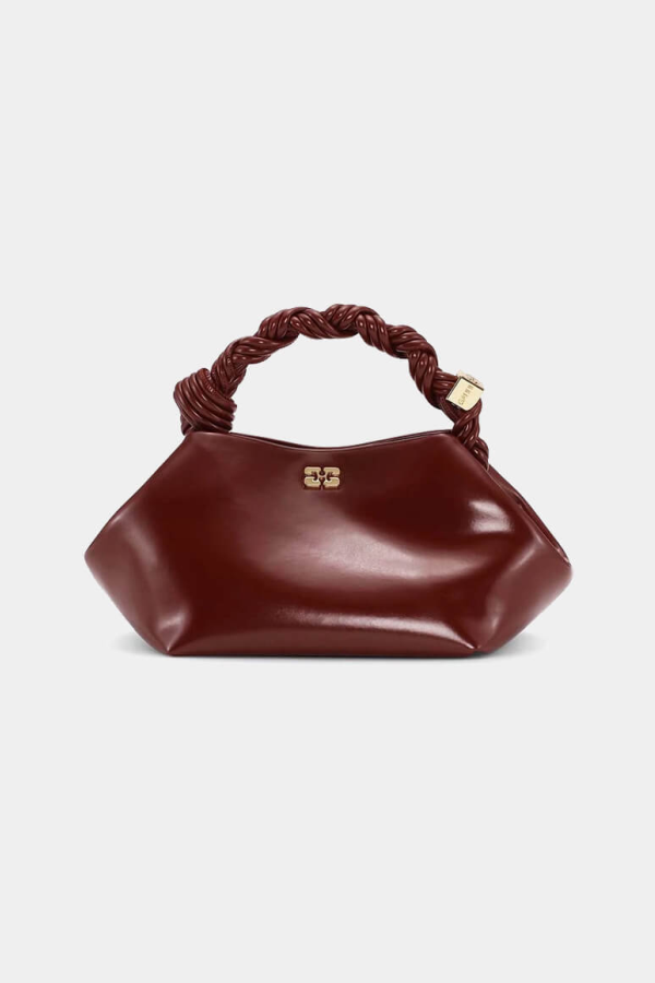 Ganni Small Bou Bag - Burgundy
