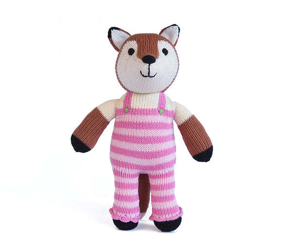 Melange Collection Fox in Dungarees Plush Toy