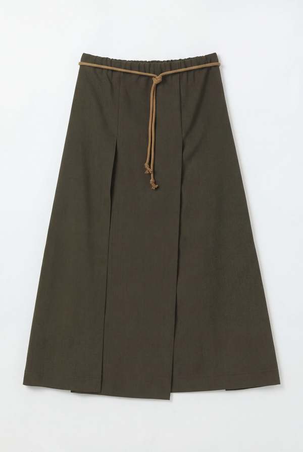 Hache Pannel Kaki Skirt - Kaki