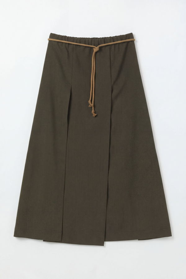 Hache Pannel Kaki Skirt - Kaki