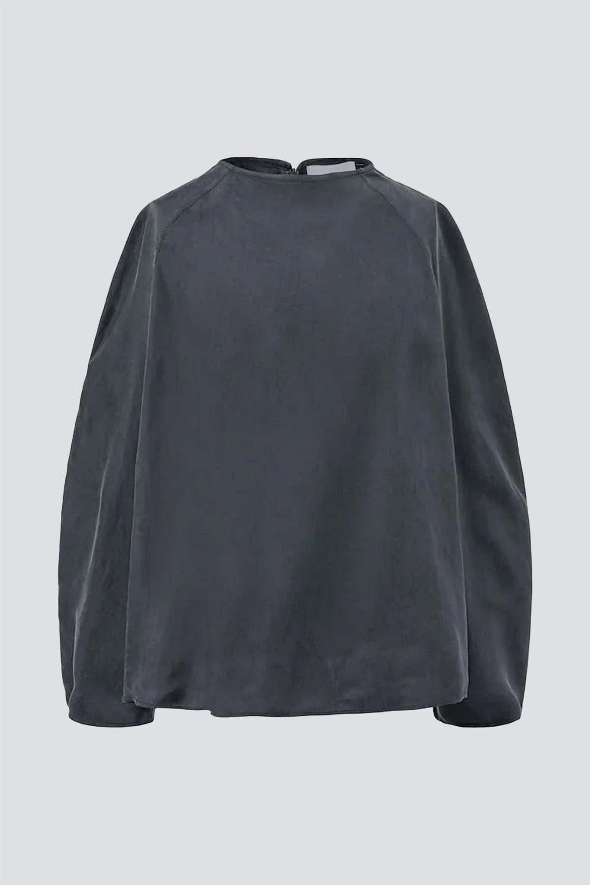 AMOMENTO Charcoal Raglan Cupro Top - Image 1 of 5