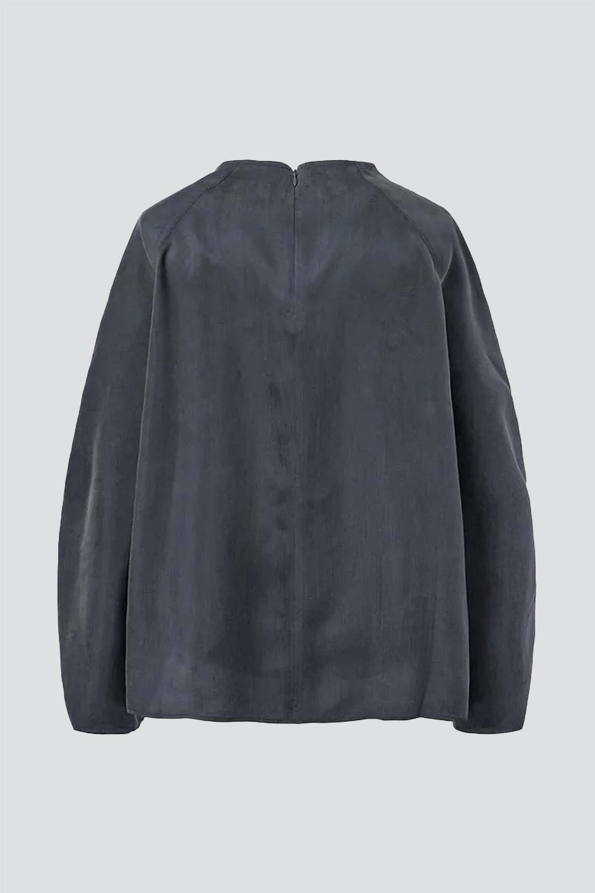 AMOMENTO Charcoal Raglan Cupro Top - Image 2 of 5