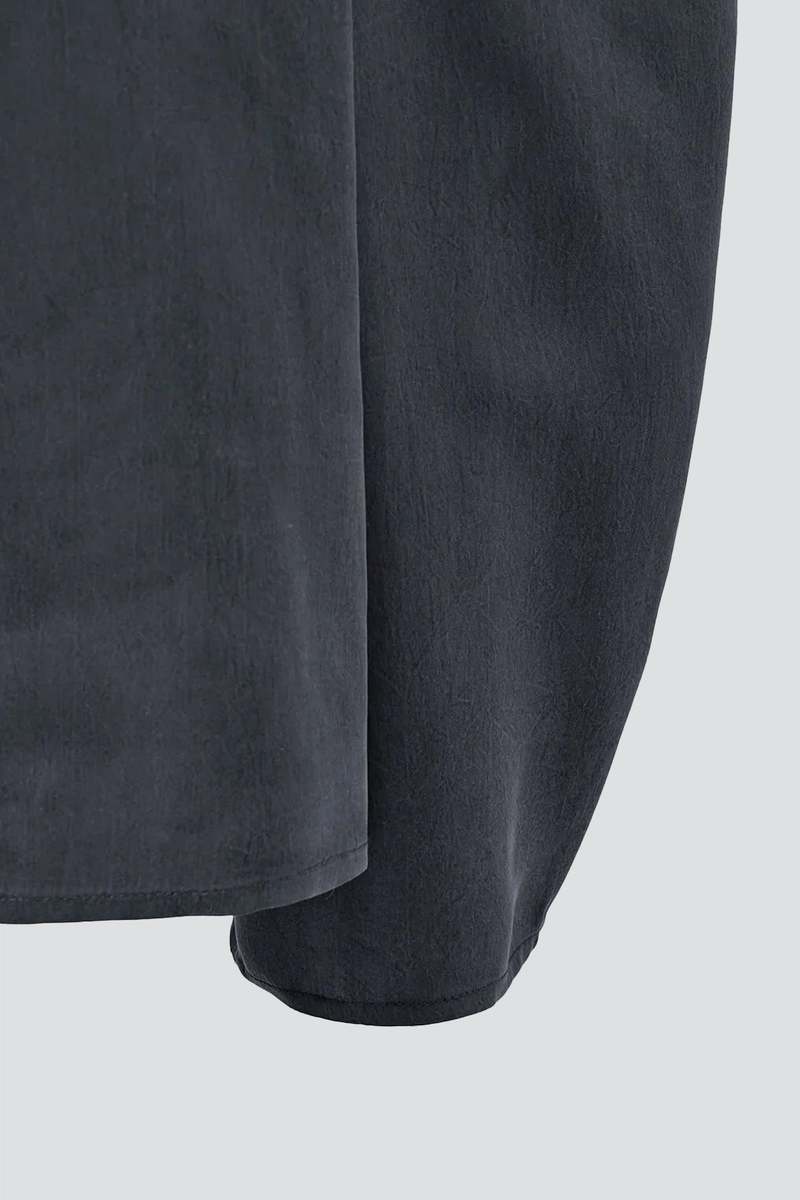 AMOMENTO Charcoal Raglan Cupro Top