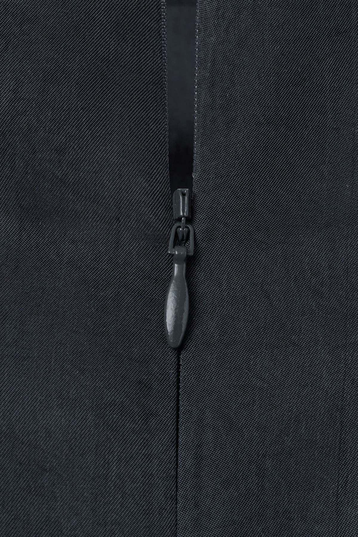 AMOMENTO Charcoal Raglan Cupro Top - Image 4 of 5