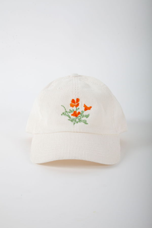 Gravel & Gold Poppy Cap - Cream