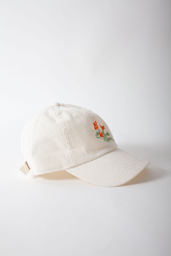 Gravel & Gold Poppy Cap - Cream