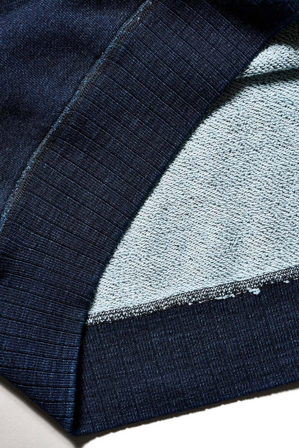 Pure Blue Japan 5410-ID Knitted Hoodie - Indigo