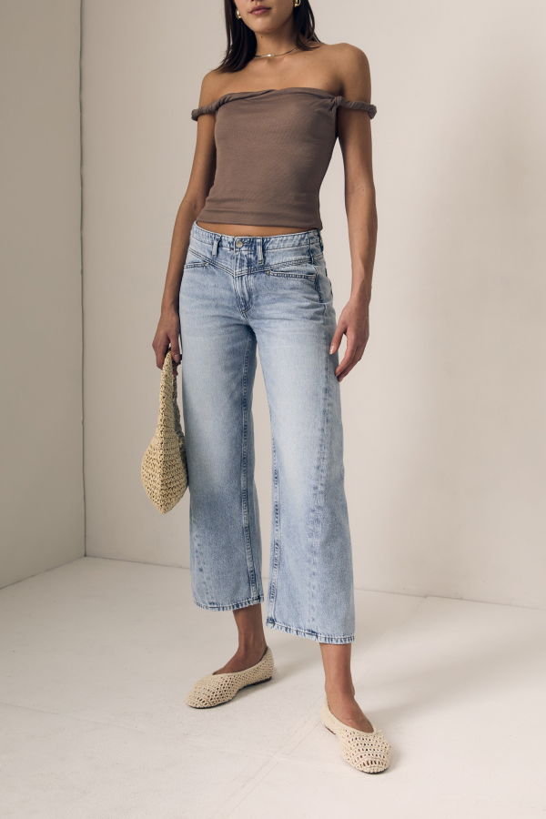Le Jean Selena Crop Jeans