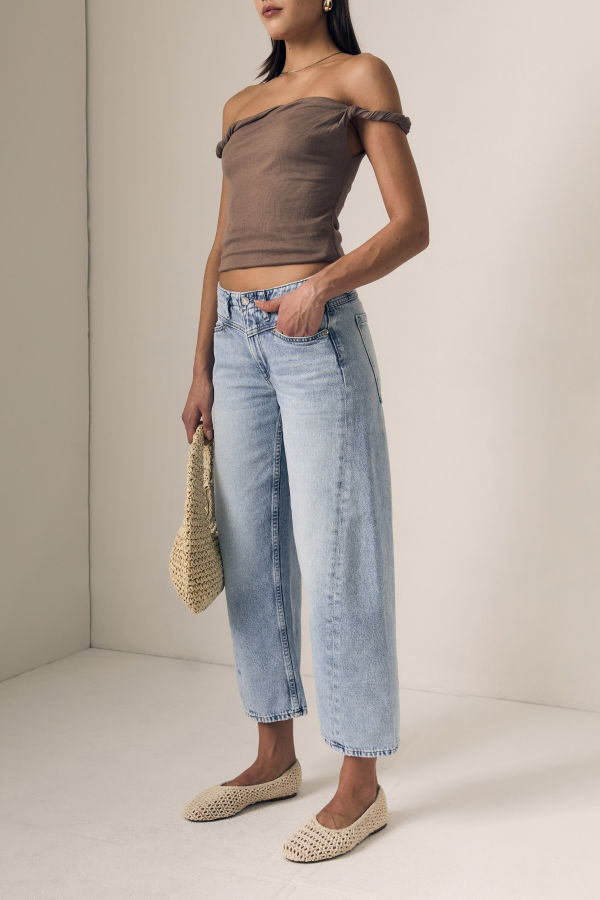 Le Jean Selena Crop Jeans