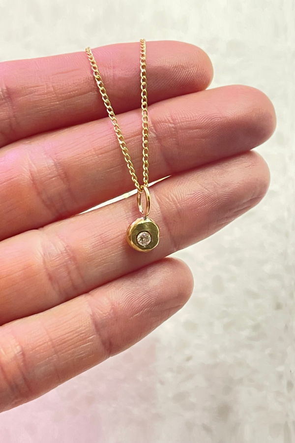 Rebekah J. Designs Moon Blob Necklace