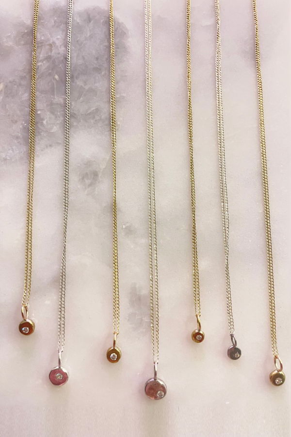 Rebekah J. Designs Moon Blob Necklace