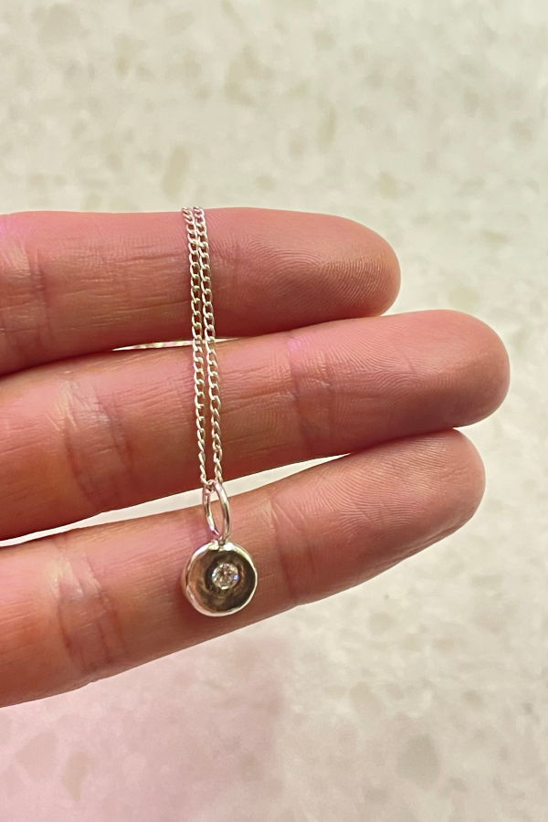 Rebekah J. Designs Moon Blob Necklace