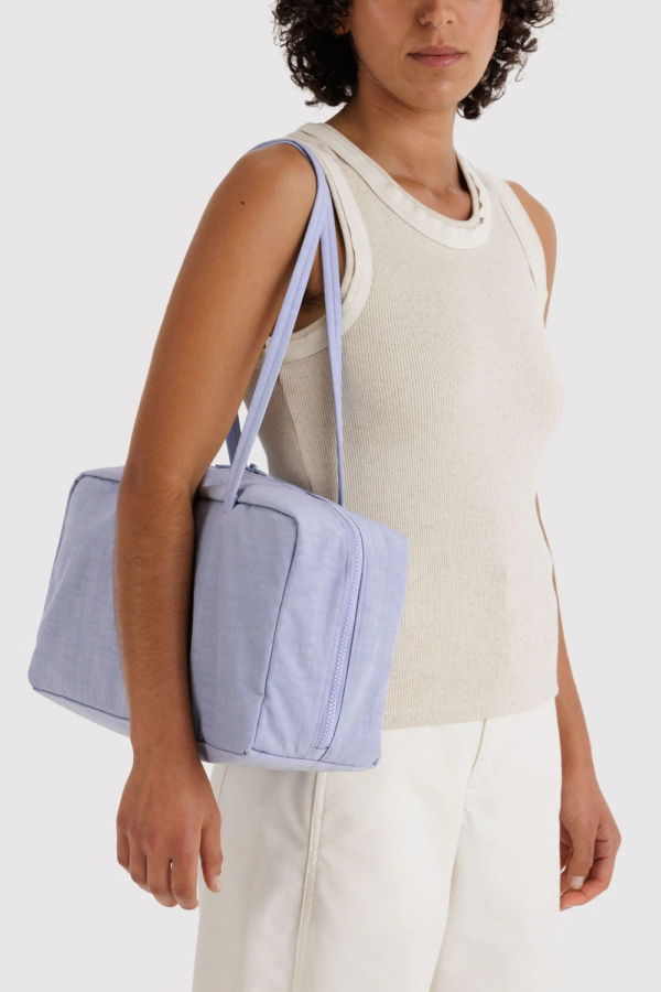 BAGGU Mist Medium Nylon Bowler Bag