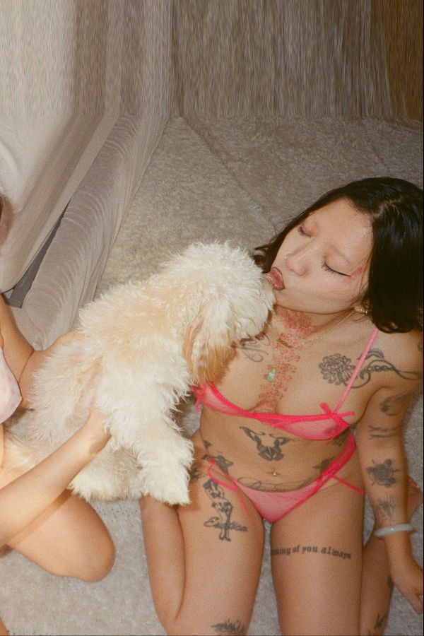 Miss Crofton I'm Yours Mesh Bralette - Pink