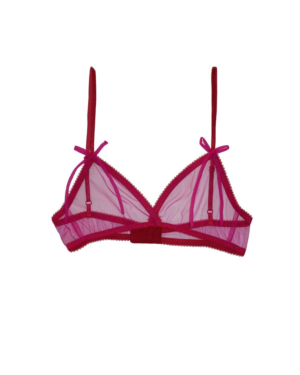 Miss Crofton I'm Yours Mesh Bralette - Pink - Image 3 of 4