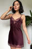 Only Hearts Silk Charmeuse Mini Slip - Blackberry - Thumbnail 2