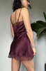 Only Hearts Silk Charmeuse Mini Slip - Blackberry - Thumbnail 3