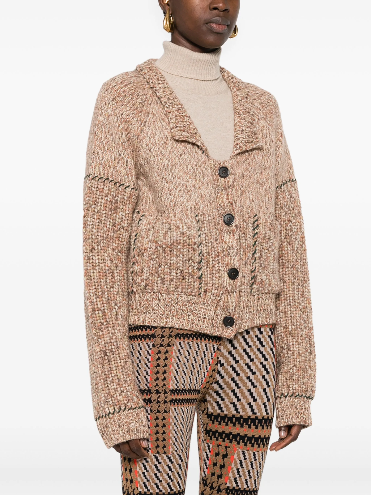 Henrik Vibskov Stitch Cardigan - Fall Mix - Image 2 of 5