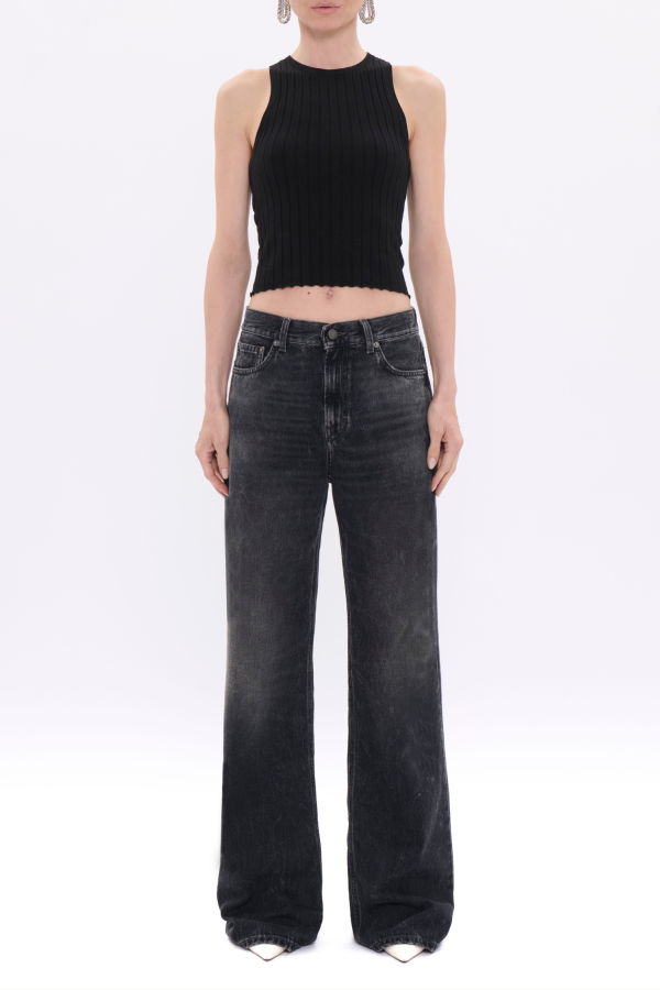 Haikure Korea Denim Jeans - Authentic Black