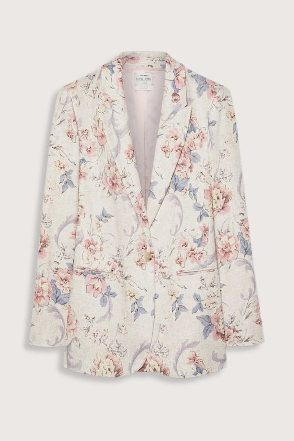 Forte Forte Peonia Linen Jacket Blazer - Peonia