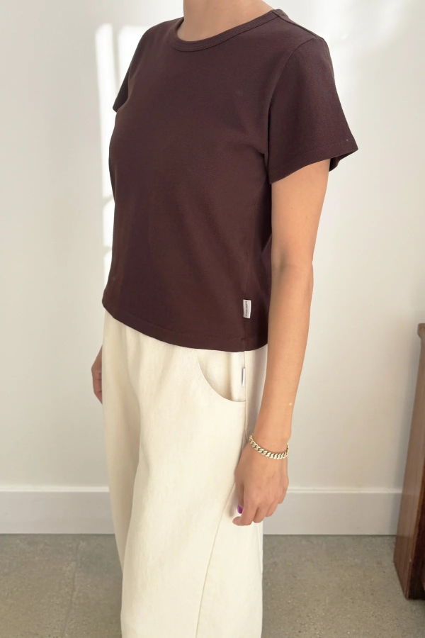 Le Bon Shoppe Little Boy Tee Top - Dark Cocoa