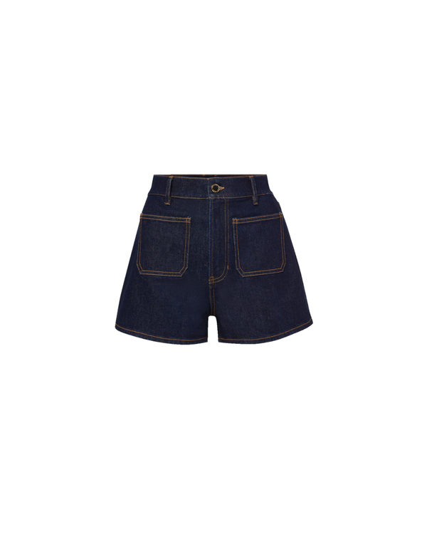 Veronica Beard Elijah Denim Shorts - Indigo Rinse