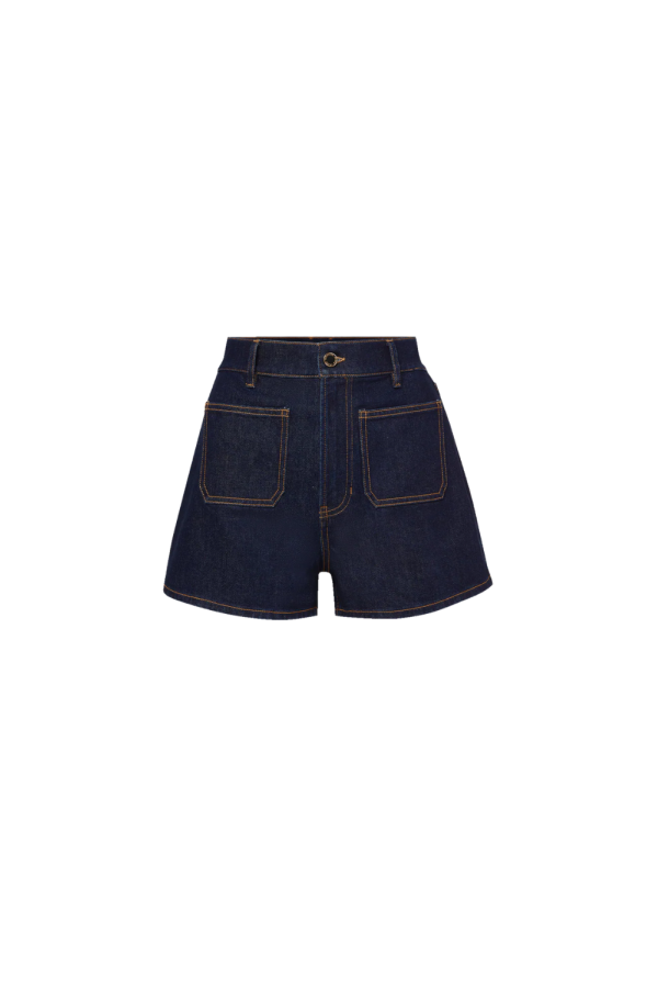 Veronica Beard Elijah Denim Shorts - Indigo Rinse