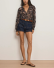 Veronica Beard Elijah Denim Shorts - Indigo Rinse - Thumbnail 3