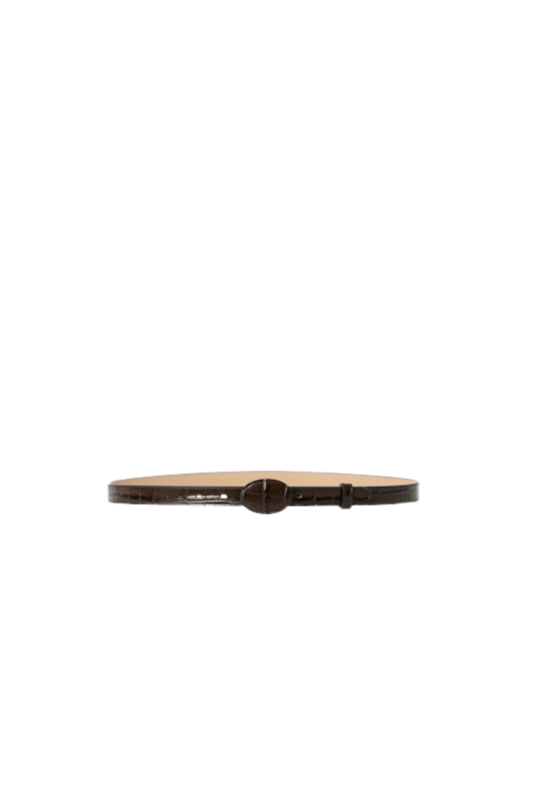B-LOW THE BELT June Croco Belt - Chocolate