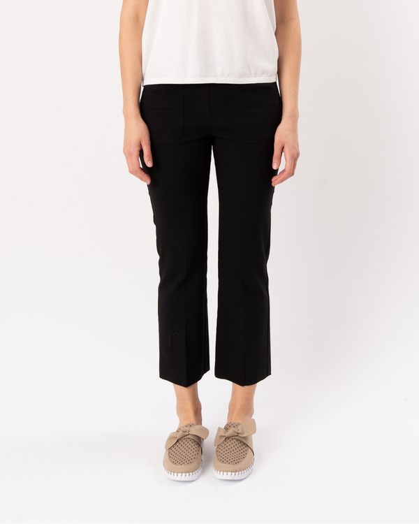 ELLIOTT LAUREN Patch Pocket Pull On Pant - Black