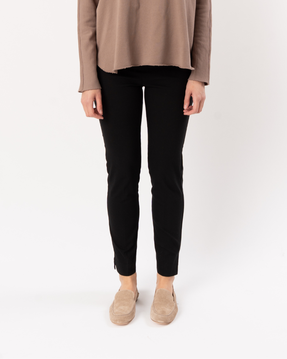 ELLIOTT LAUREN Pull On Straight Leg Pant - Black - Image 1 of 5