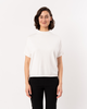 ELLIOTT LAUREN Short Sleeve Mock Neck Top - Cream - Thumbnail 1