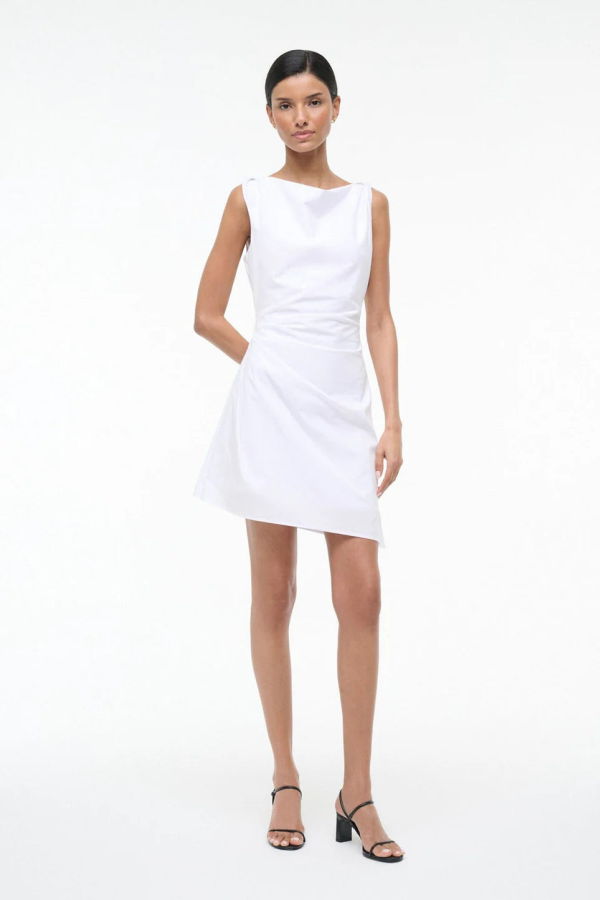 Staud Callie Mini Dress - White