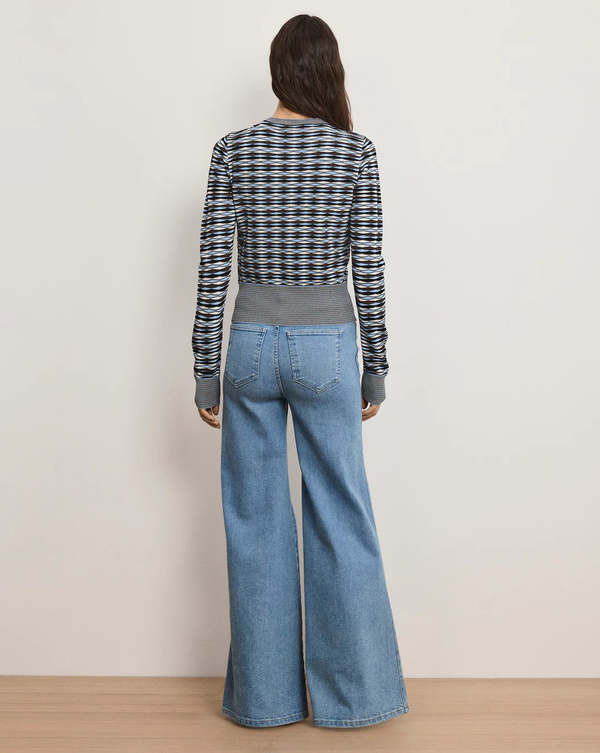 Veronica Beard Cambria Cardigan - Blue Jay Multi