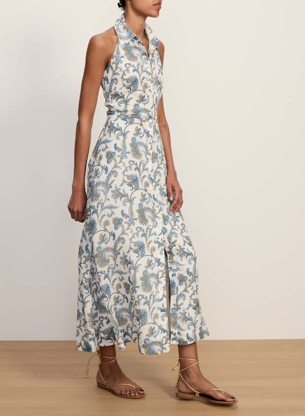 Veronica Beard Mackey Dress with Smocking Dress - Dove Multi