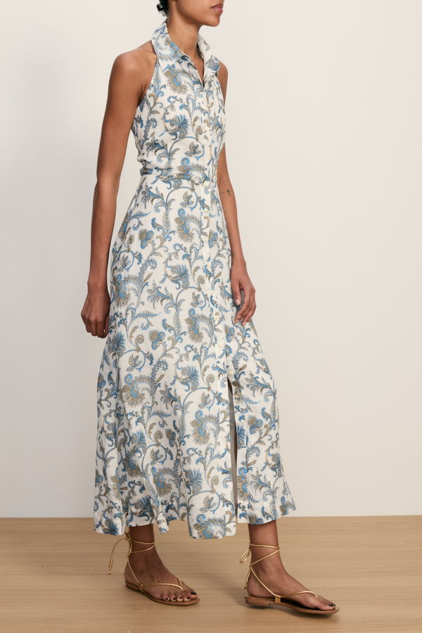 Veronica Beard Mackey Dress with Smocking Dress - Dove Multi